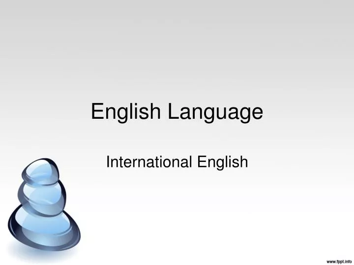 presentation of english language