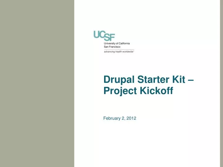 drupal starter kit project kickoff n.
