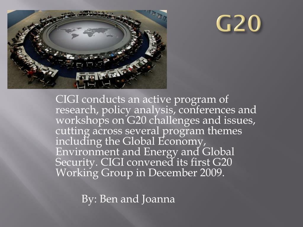 a presentation on g20