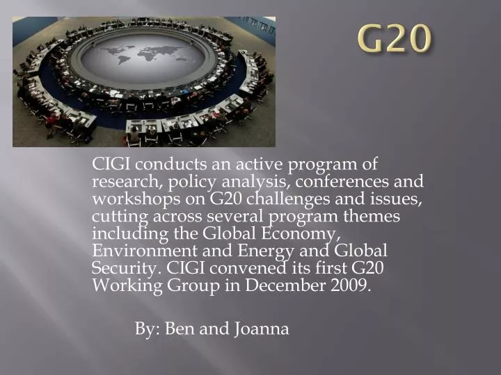 powerpoint presentation of g20