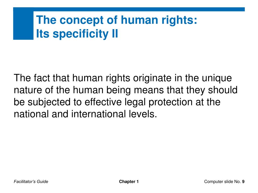 PPT - Chapter 1 International human rights law and the role of the ...
