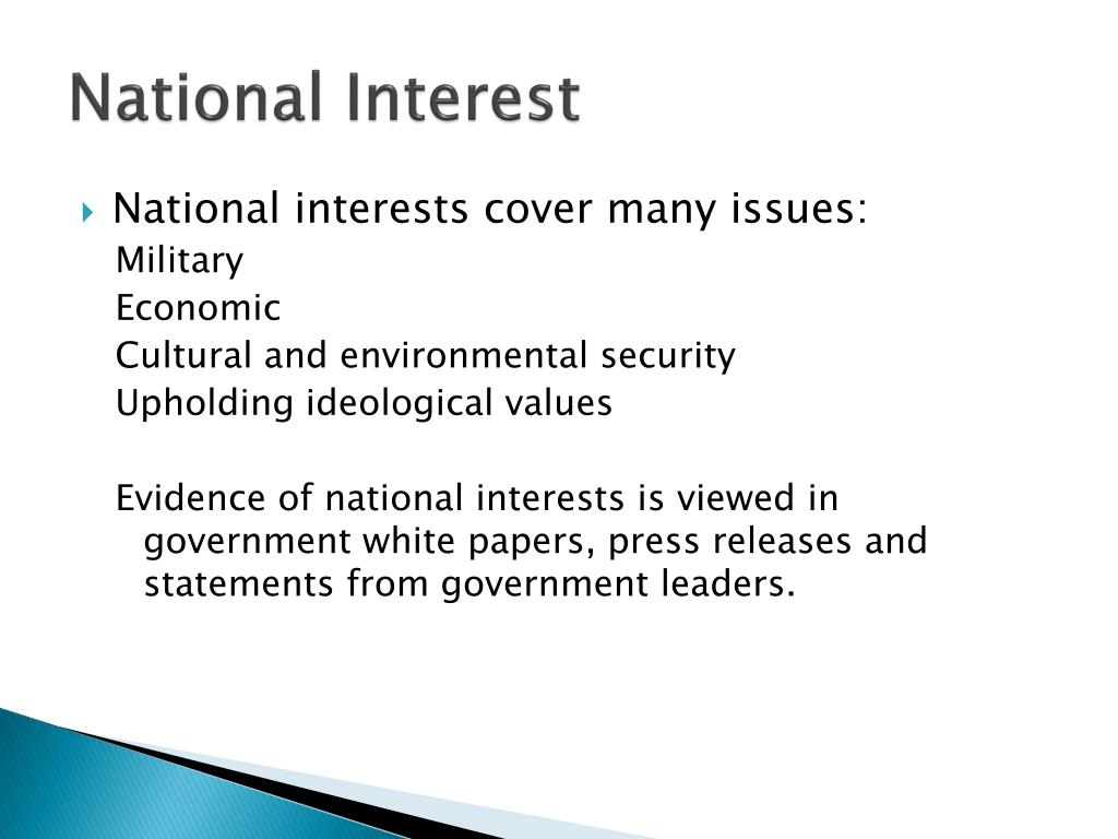 national interest case study