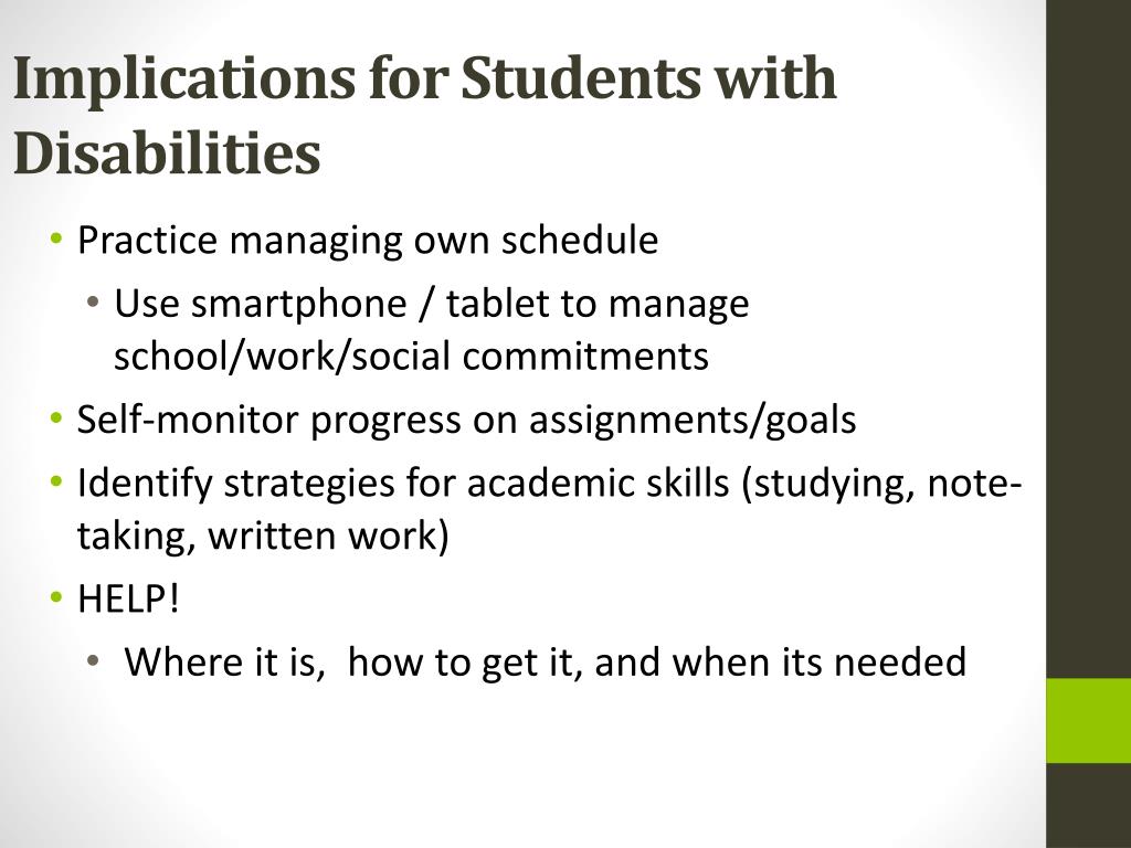 PPT - Preparing Students with Disabilities for College and Careers in ...