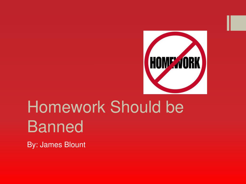 examples why homework should be banned