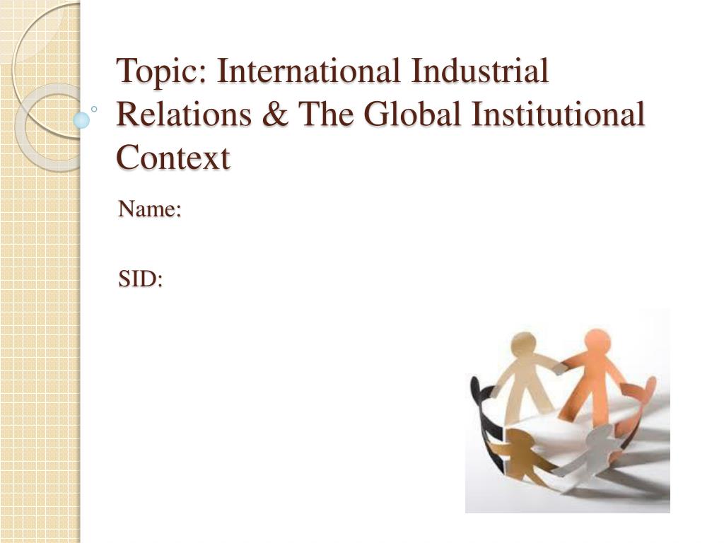 good international relation topics