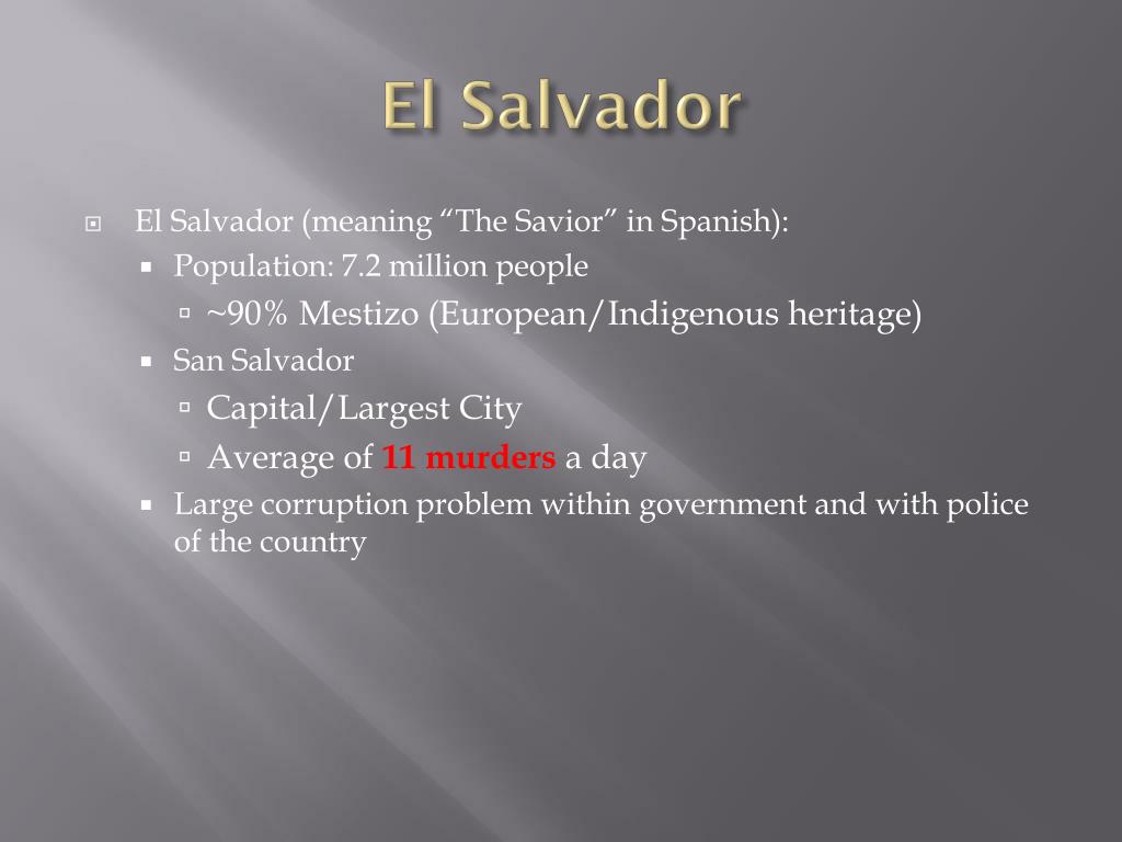 PPT Gang Violence in Central and Southern America PowerPoint