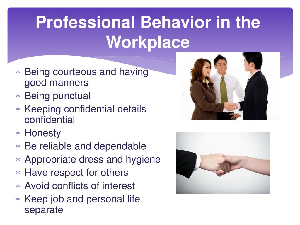 personal presentation in the workplace