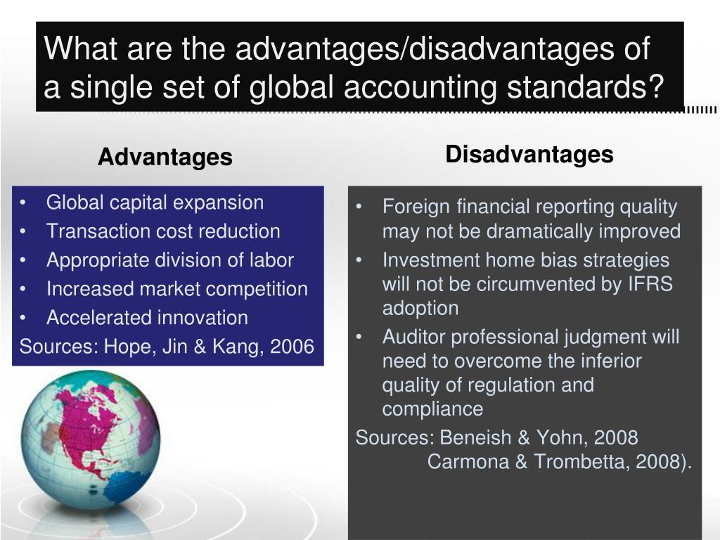 merits and demerits of international accounting standards