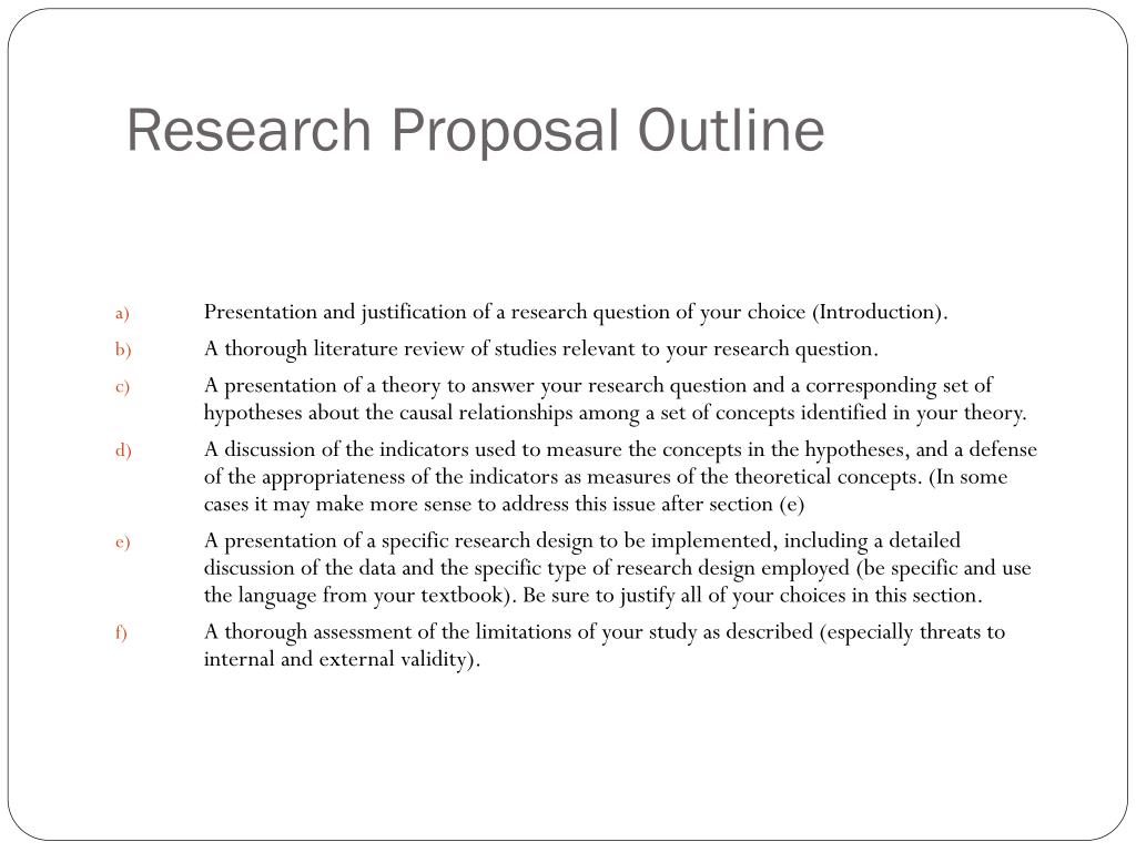 outline of proposed research sshrc