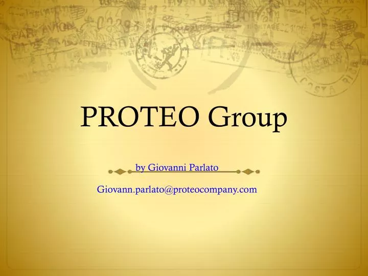 Ppt Proteo Group Powerpoint Presentation Free Download Id