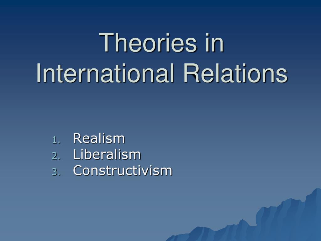 problem solving theories in international relations