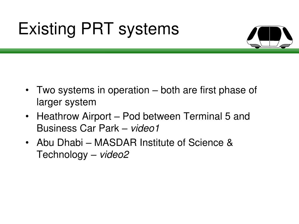 PPT - Personal Rapid Transit Impact on Intermodality and Safety at ...