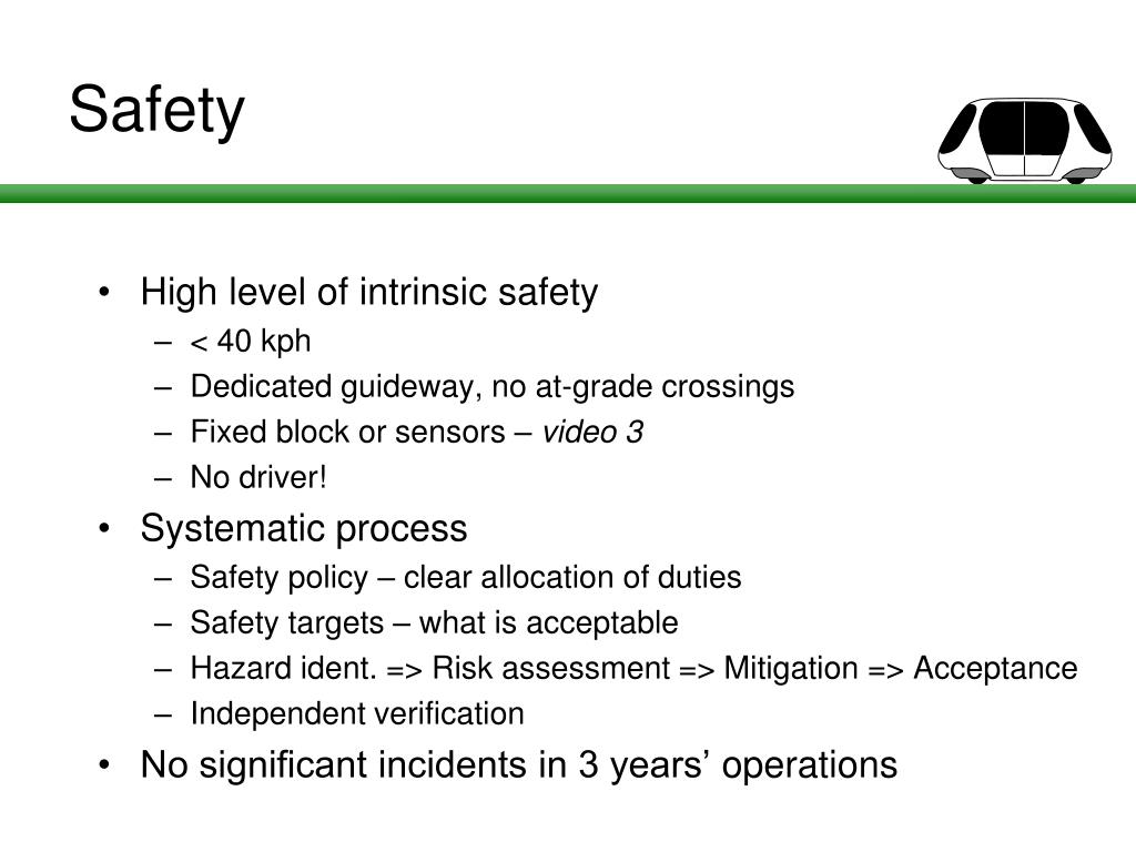 PPT - Personal Rapid Transit Impact on Intermodality and Safety at ...
