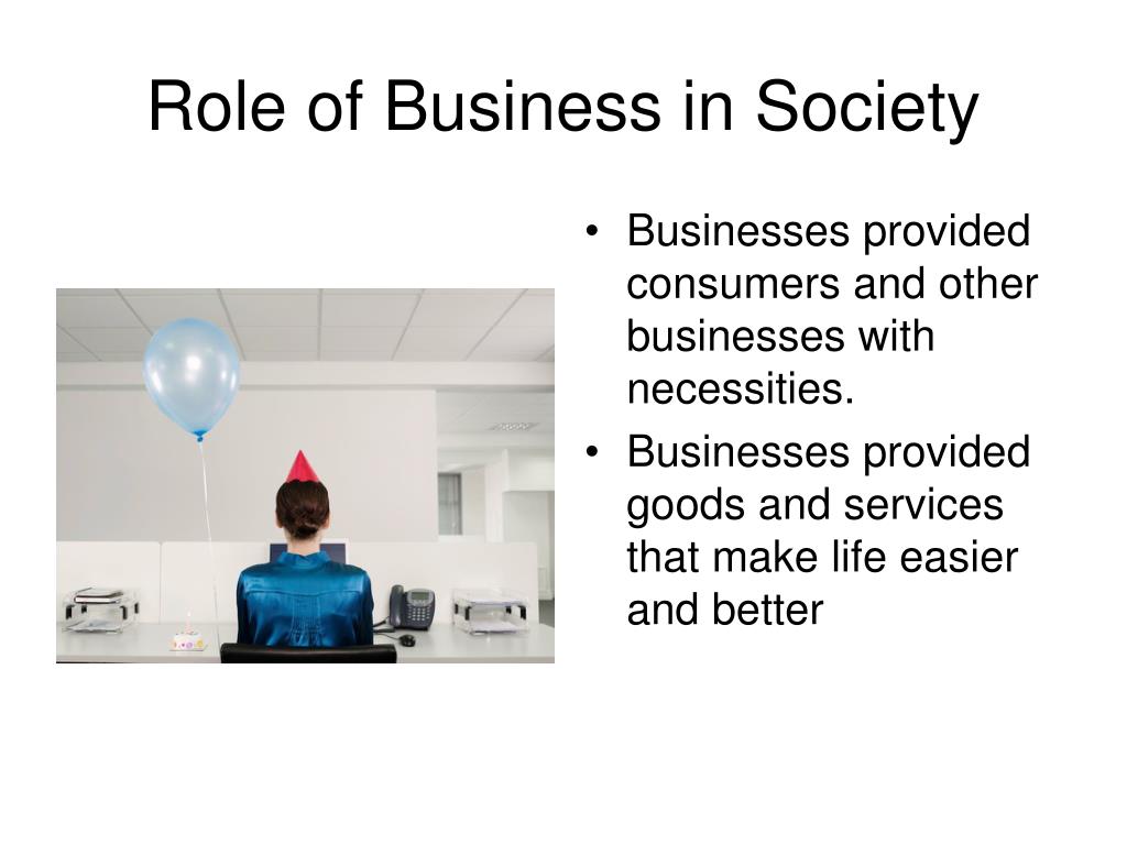 What Is The Role Of Business In Society PPT - Introduction to Business Concepts & International Business