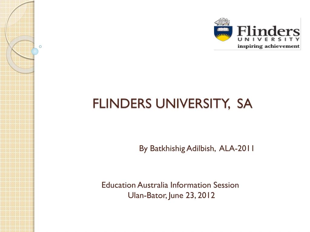 flinders university presentation template