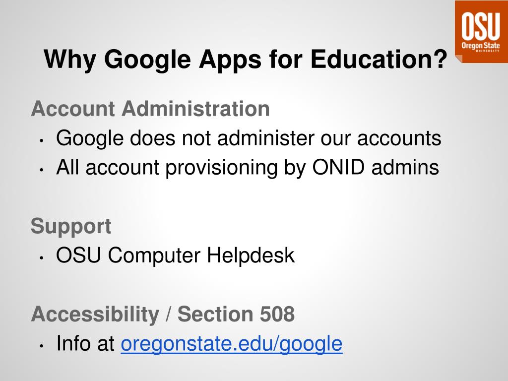 Ppt Google Apps For Osu The Essentials Powerpoint Presentation