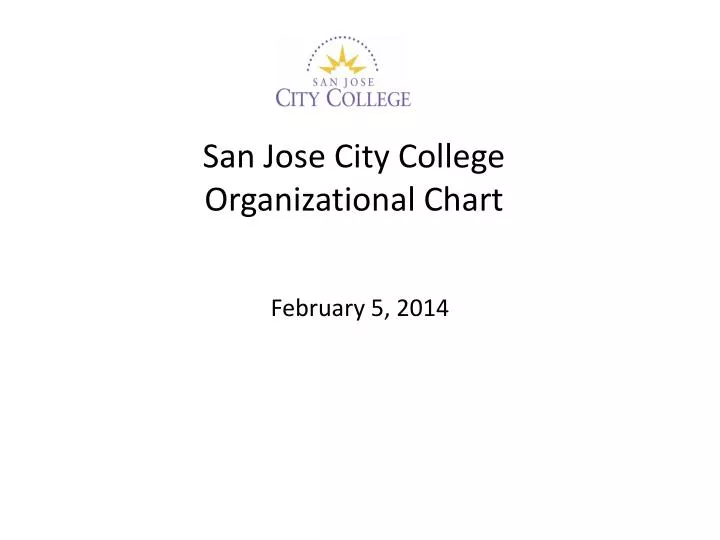 College Organizational Chart