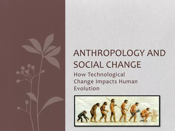 what is social change in anthropology