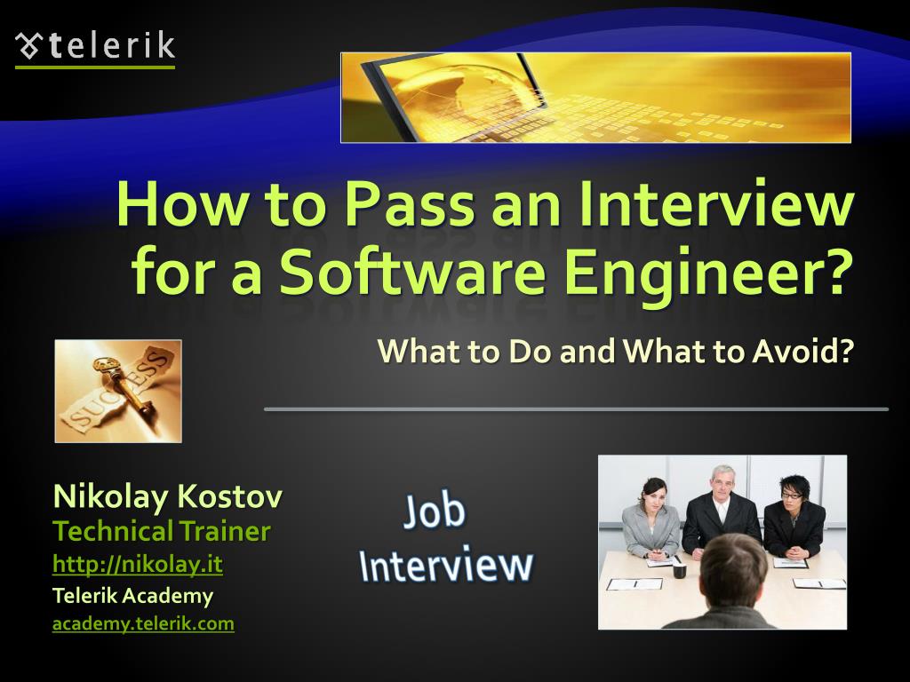 software engineer interview presentation
