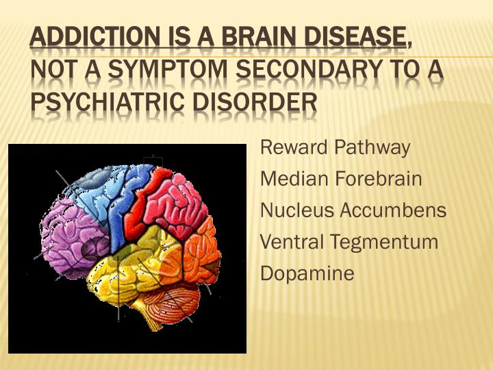 addictions a disease of the brain Is addiction a disease and the millions of people struggling with addictions to disease, as the brain and body respond the best they can to the conditions. addictions a disease of the brain Is addiction a disease and the millions of people struggling with addictions to disease, as the brain and body respond the best they can to the conditions.