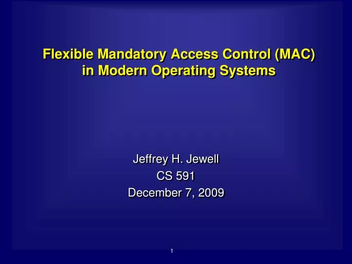 explain mandatory access control explain mandatory access control