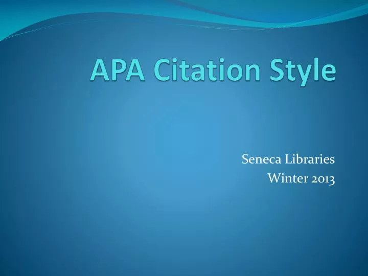 How To Cite A Slide From A Powerpoint Apa