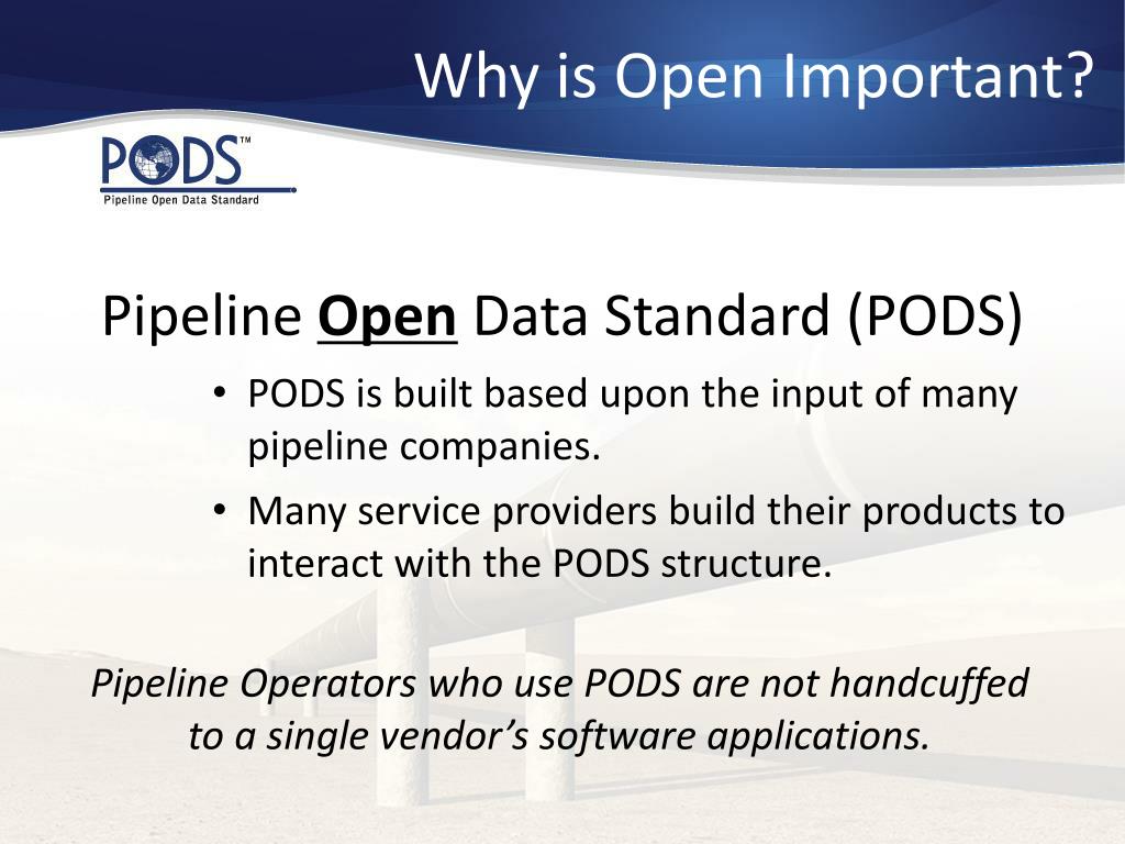 PPT - The PODS Data Model International Standard for ...