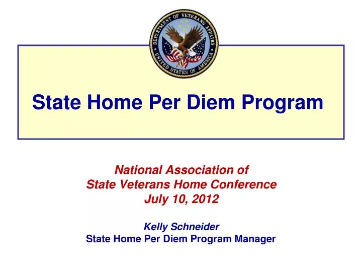 PPT State Home Per Diem Program PowerPoint Presentation, free