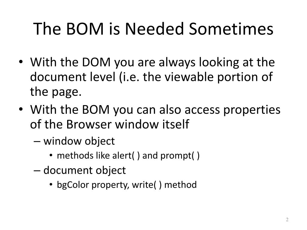 What is the difference between DOM and BOM ? - GeeksforGeeks