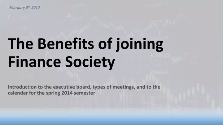 the benefits of joining finance society n.