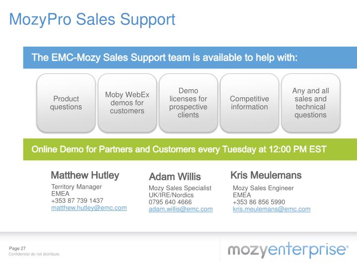 Mozypro support Mozypro support