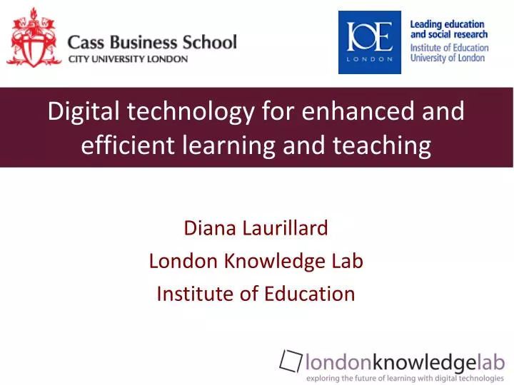 digital technology for enhanced and efficient learning and teaching n.