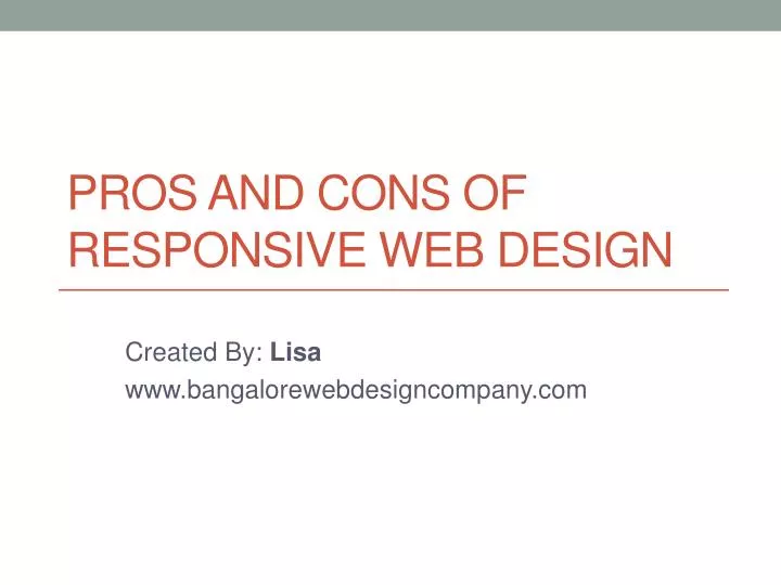 pros and cons of responsive web design n.