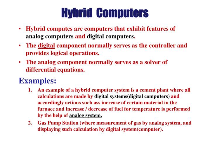 Hybrid Computer Definition Types Examples Advantages vrogue.co