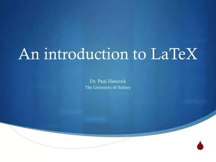 an introduction to latex n.