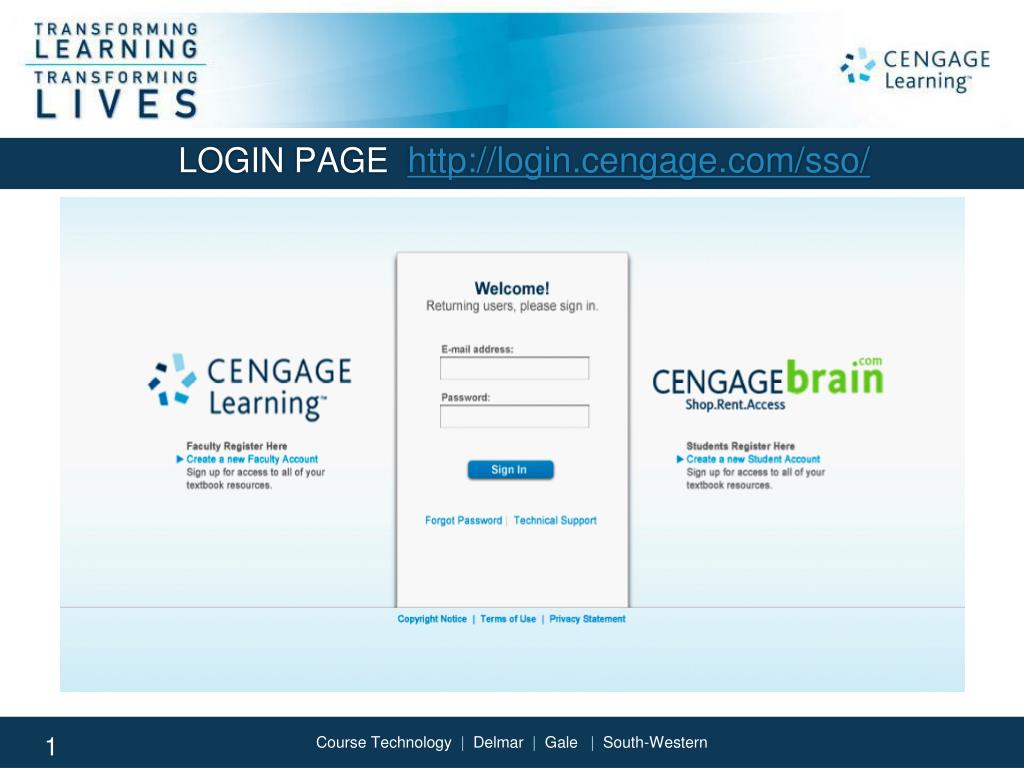 Cengage Login