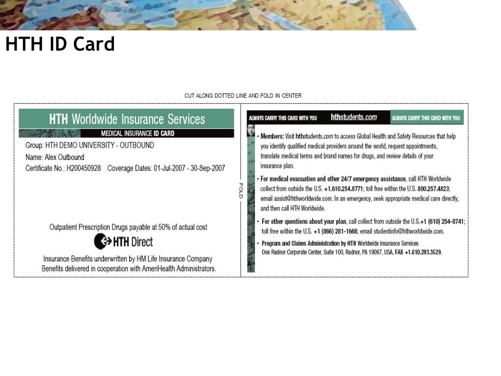 PPT Overview of HTH Worldwide Travel Abroad Health Insurance