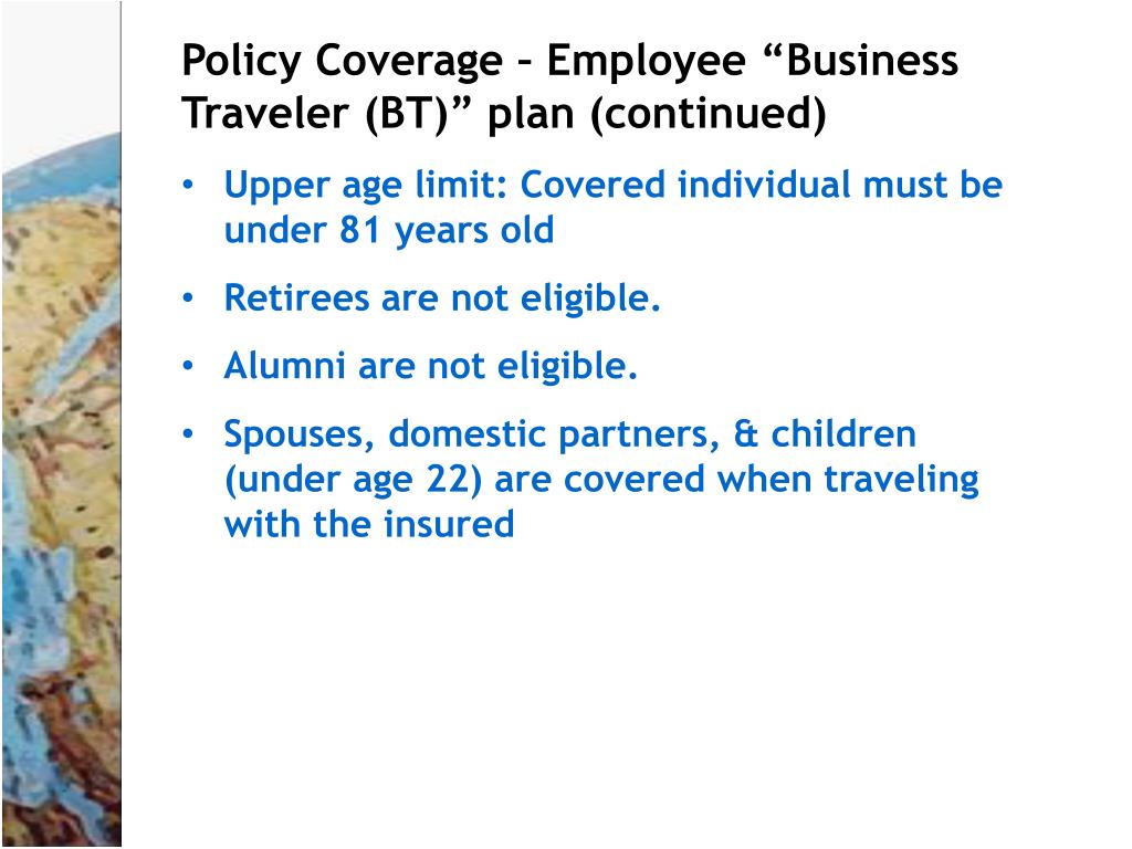 PPT Overview of HTH Worldwide Travel Abroad Health Insurance