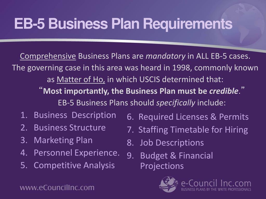 PPT - The Importance of a Professional Business Plan in the Immigration ...
