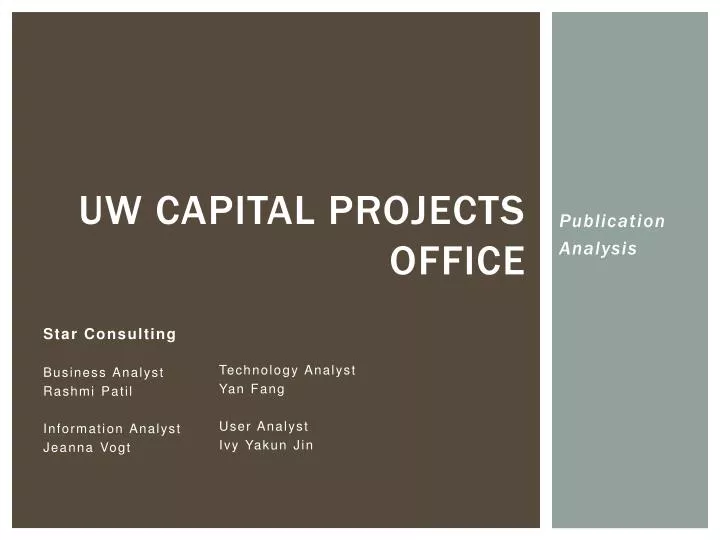 uw capital projects office n.