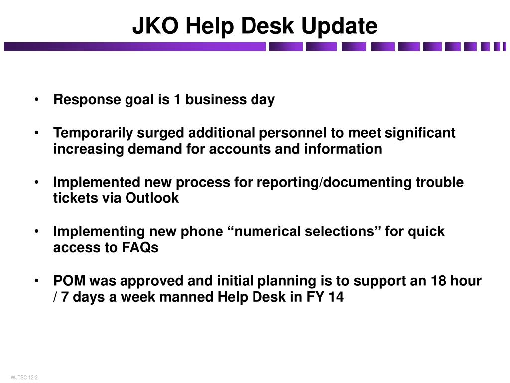 Ppt Joint Knowledge Online Jko Stakeholders Meeting Powerpoint