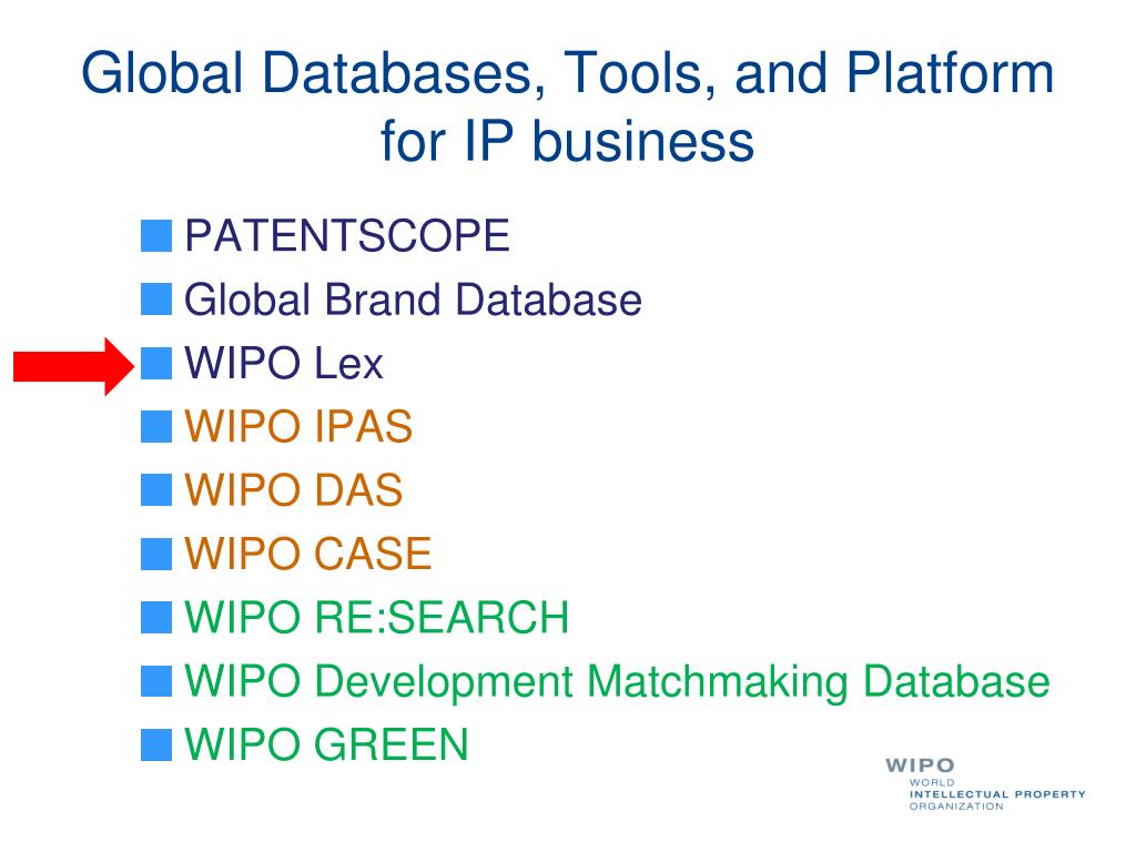 PPT - WIPO Global Databases PowerPoint Presentation, free download -  ID:1693610