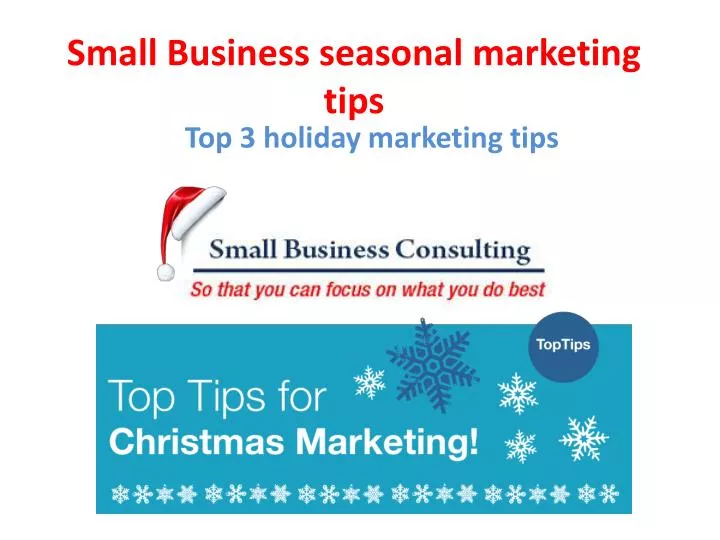 small business seasonal marketing tips n.