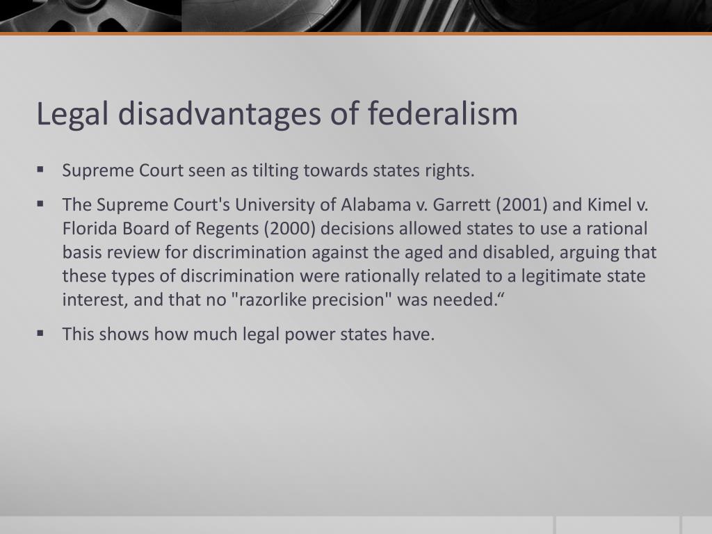 advantages and disadvantages of federalism