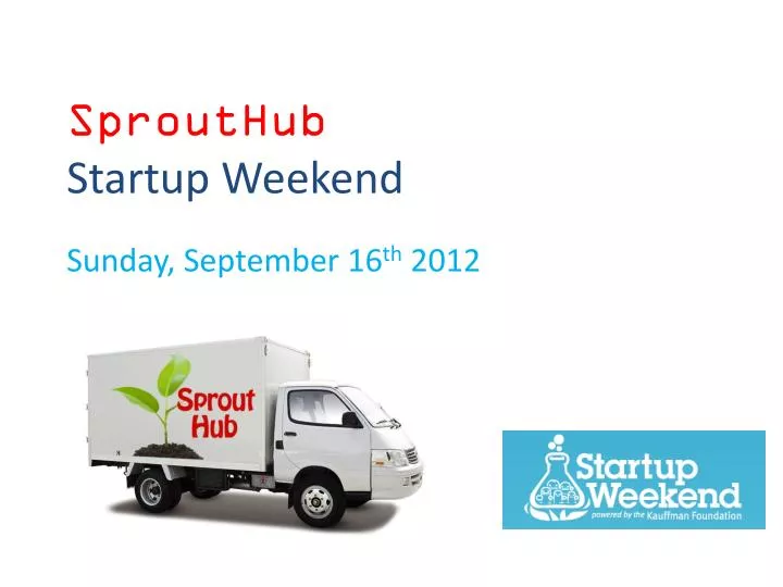 sprouthub startup weekend n.