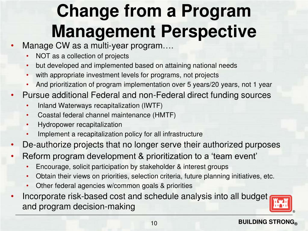 Program Project Reform PPT - Transforming Civil Works for the 21 st Century PowerPoint ...