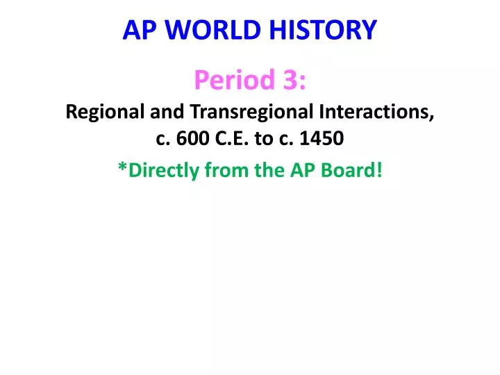 regional and transregional interactions essay 2003–2007 ap world history essay questions, rubrics and student samples (ap central) regional and transregional interactions c. regional and transregional interactions essay 2003–2007 ap world history essay questions, rubrics and student samples (ap central) regional and transregional interactions c.