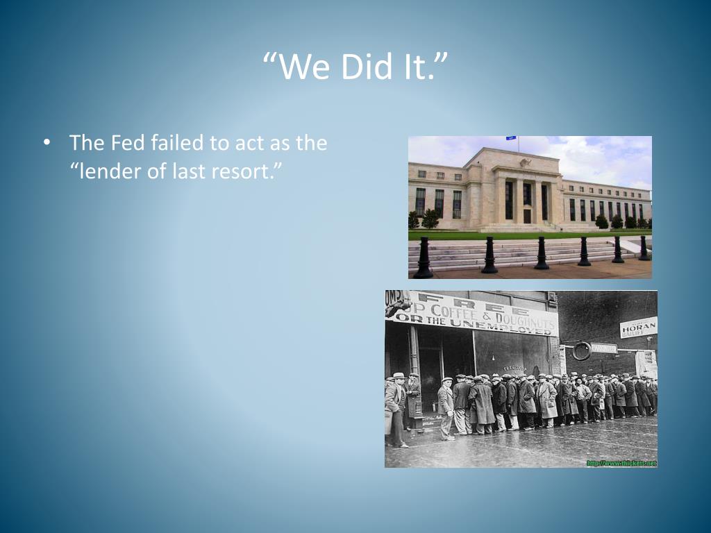 PPT - Why Did A Mild Recession in 1929 Become the Great ...