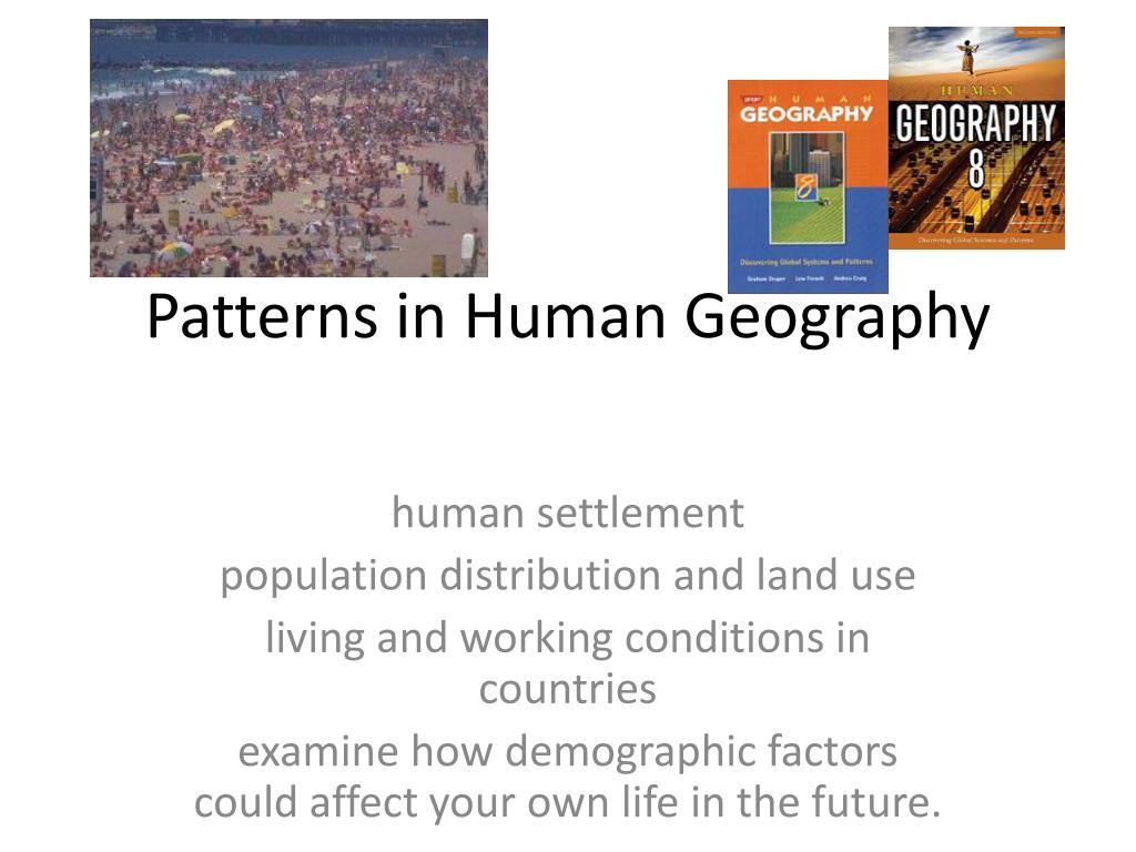 human geography data presentation