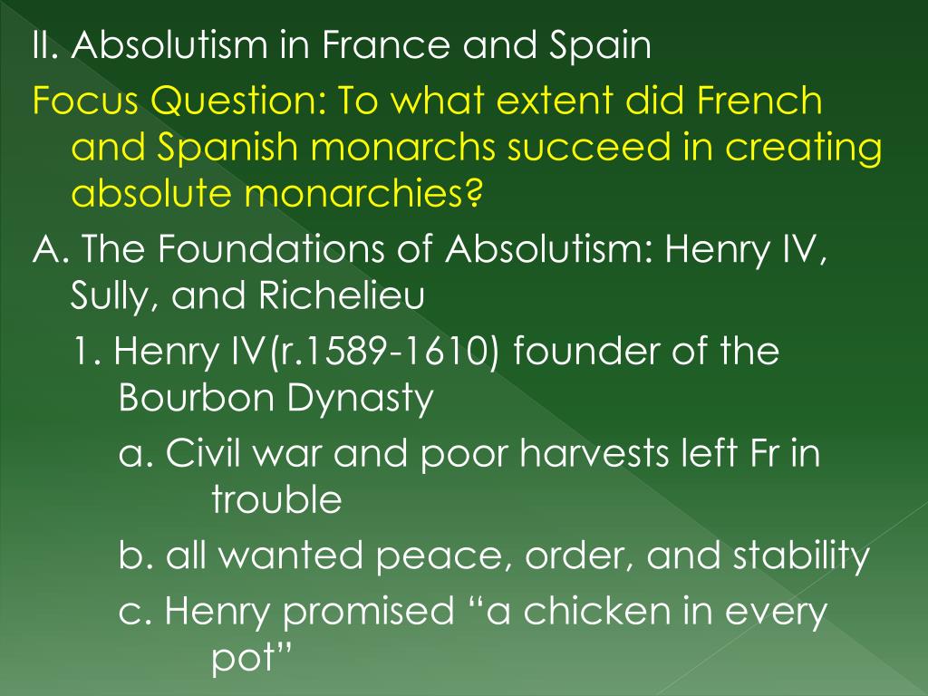 PPT - Absolutism and Constitutionalism in Western Europe, 1589-1715 ...